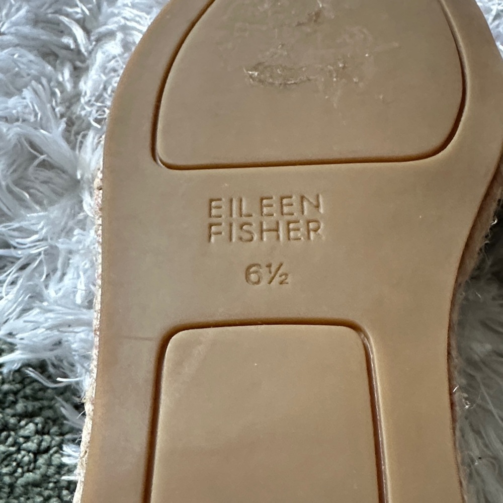 Eileen Fisher Beige Espadrille Flats - Picture 4 of 5
